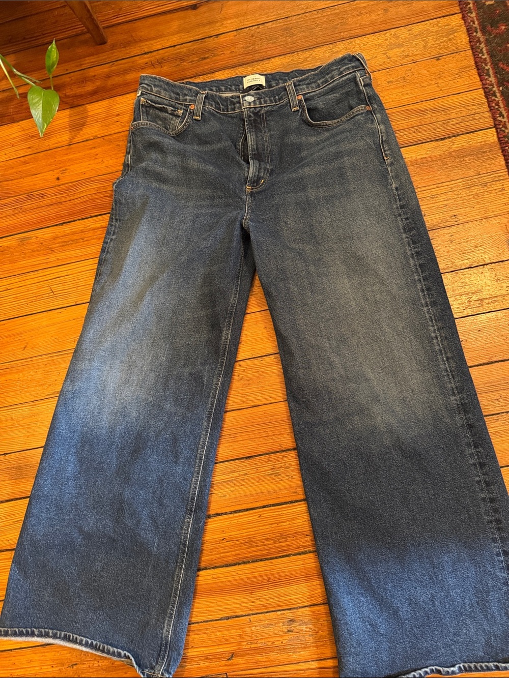 Citizens Of Humanity Indigo Paloma Wide Leg Jeans